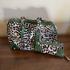 Juicy Couture Y2K Leopard Calf Hair Handbag EUC